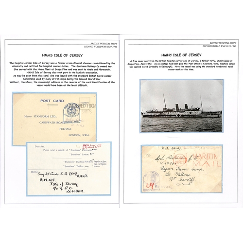 226 - 1940-43 Covers, cards and an airgraph from or to former cross channel steamers all requisitioned as ... 