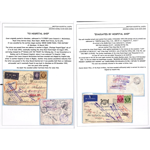 227 - 1940-45 Covers, cards and airgraphs with 1940 cover posted at Ismailia franked 6m with oval 