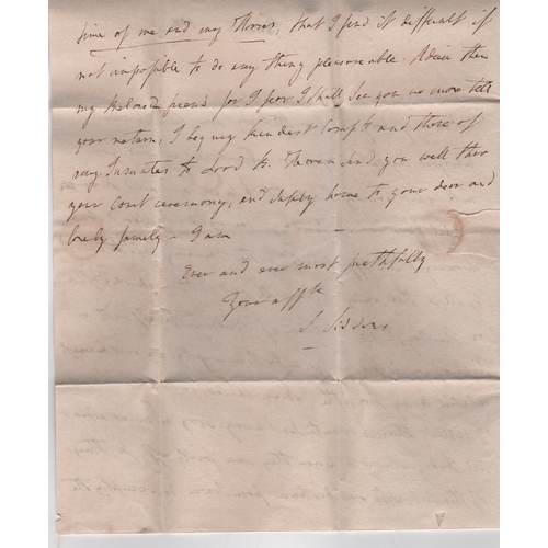 4 - Sarah Siddons. 1814 (May 30) Entire letter written and signed by the actress Sarah Siddons, addresse... 