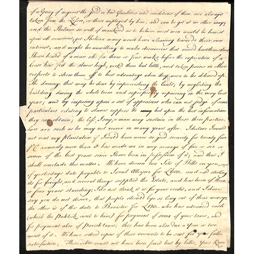 15 - 1753-65 Entire letters from Antigua to Charles Tudway in Wells, eleven endorsed via named ship's cap... 