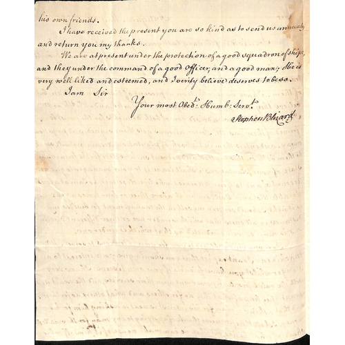 15 - 1753-65 Entire letters from Antigua to Charles Tudway in Wells, eleven endorsed via named ship's cap... 