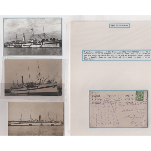 140 - Oxfordshire. 1914-16 Cover and postcards (11) comprising stampless cover from Malta to India with vi... 