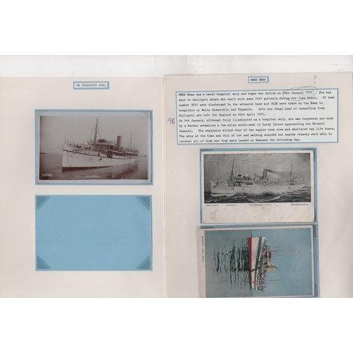 143 - Rewa. 1914-19 Covers (3) and postcards depicting the ship (4) all sent from the hospital ship, inclu... 