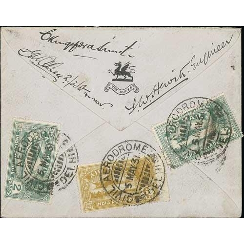 1272 - 1931 (May 5) Australia to England first return experimental flight, cover from Delhi to Lady Hewitt ... 