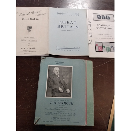 3 - Great Britain books (5) and named auction catalogues (13) including 