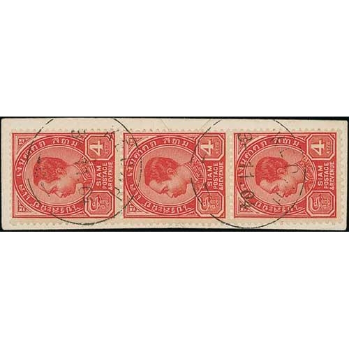 1135 - 1898-1905 Stamps with the second type 24mm Kedah c.d.s, comprising 1887-91 12a, 1898-99 4a on 12a, 1... 