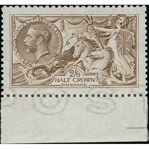 119 - 1915 De la Rue 2/6 Grey-brown, margin at base, superb unmounted mint. S.G. 407, £700+. Photo on... 