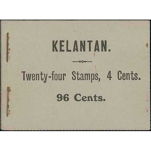 1266 - 1927 96 Cents booklet containing four panes of six 1922 4c stamps, grey cover stapled at left, minor... 