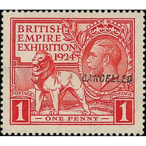 134 - 1924 British Empire Exhibition 1d and 1½d overprinted 