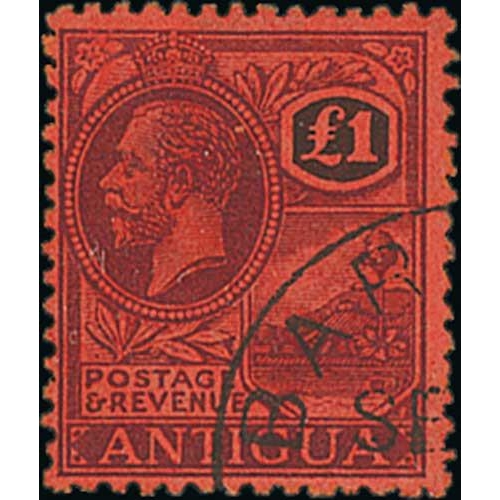 540 - 1923-34 Stamps of Leeward Islands (42) or Antigua (26) cancelled in Barbuda including Leeward Island... 