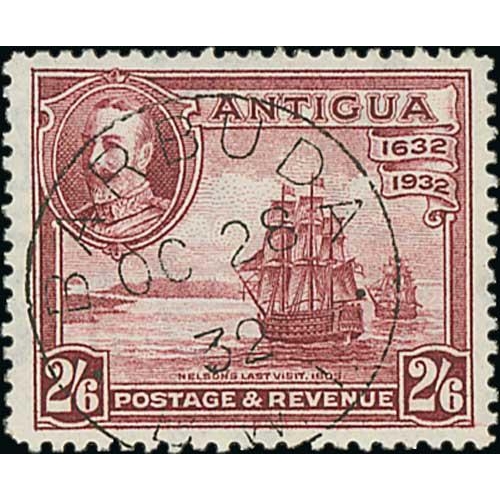 540 - 1923-34 Stamps of Leeward Islands (42) or Antigua (26) cancelled in Barbuda including Leeward Island... 