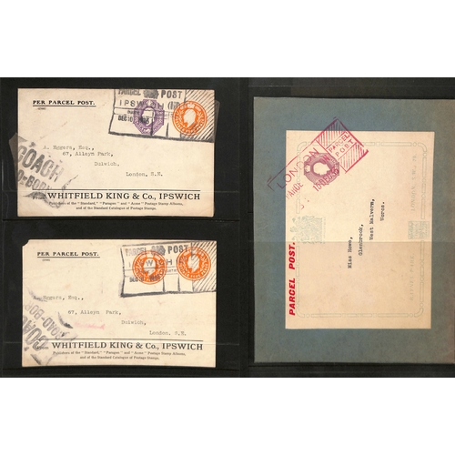 260 - Private Parcel Labels/Postal Stationery. c.1896-1933 Labels (6) and parcel tags (2), comprising Thor... 