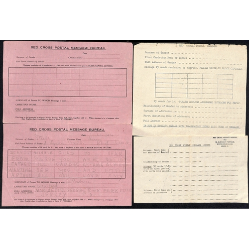 308 - Unused British message forms (5, three types); Instructions for sending messages (5, four types, one... 