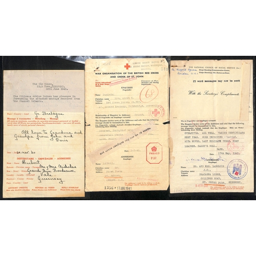 309 - 1940-43 Forms, selected items including form signed in manuscript by George Bradshaw, 