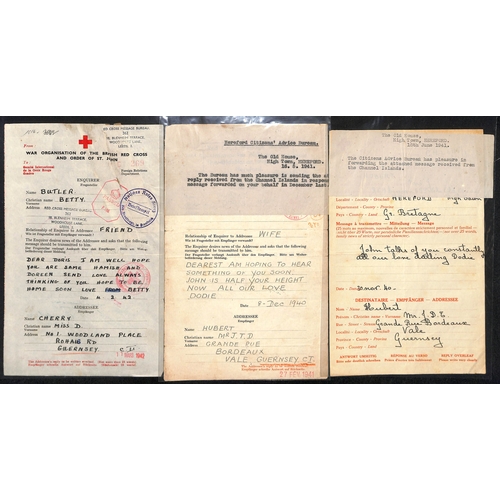 309 - 1940-43 Forms, selected items including form signed in manuscript by George Bradshaw, 