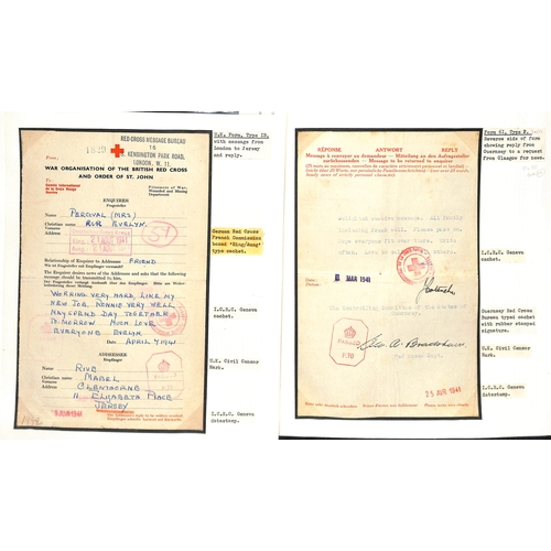 309 - 1940-43 Forms, selected items including form signed in manuscript by George Bradshaw, 