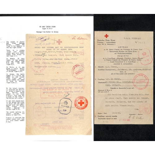 309 - 1940-43 Forms, selected items including form signed in manuscript by George Bradshaw, 