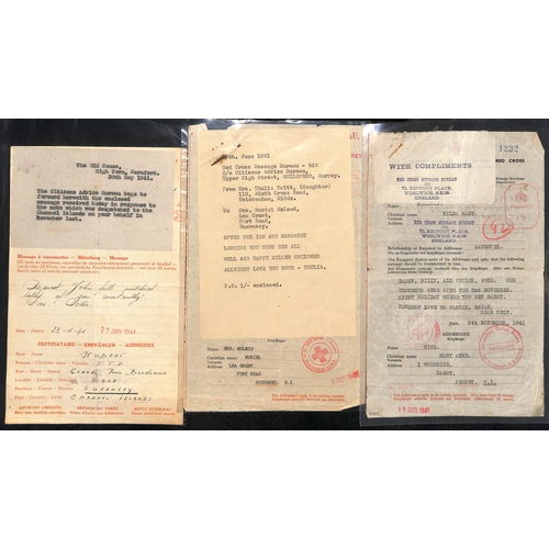 309 - 1940-43 Forms, selected items including form signed in manuscript by George Bradshaw, 