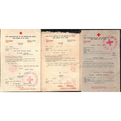 311 - 1941-44 British or German forms to or from Jersey (22) or Guernsey (53) all with large circular 