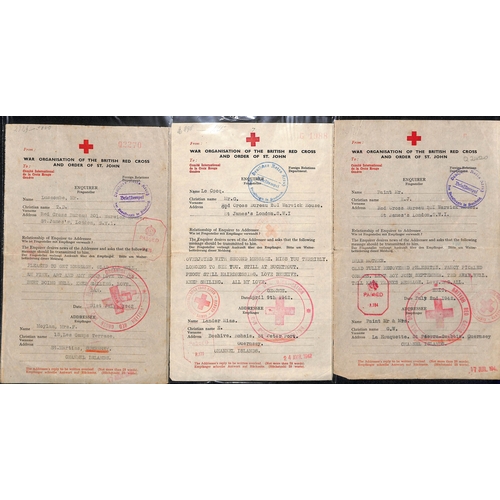 311 - 1941-44 British or German forms to or from Jersey (22) or Guernsey (53) all with large circular 