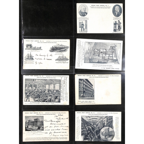 189 - Penny Post Series. c.1910 Complete set of twelve cards with various postal views including the first... 