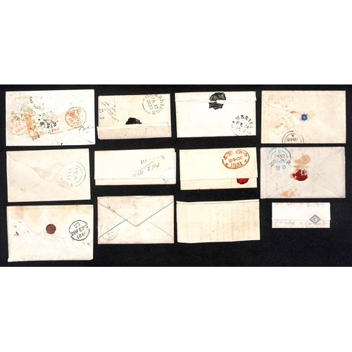 196 - 1831-92 Small size covers and entire, the largest 11½x7cm with some as small as 6½x3cm, wi... 