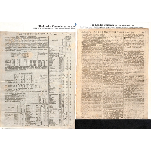 202 - Acts of Parliament. 1684-1840 Acts concerning the posts (26) and newspapers containing postal notice... 