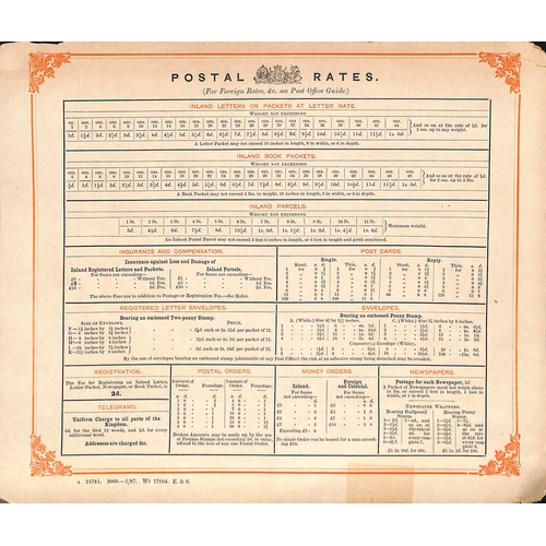 205 - Post Offices Notices. 1885-87 Notices comprising 1885 (Dec.) notice on the reduced scale of postage ... 