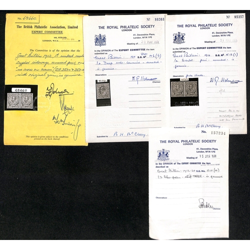 145 - Expert Committee Certificates issued between 1959 and 2014, mainly for QV stamps or covers or KGV st... 