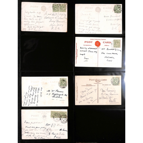 216 - 1906-14 Picture postcards and covers, various cancels including scarce 1912 (May 24) 