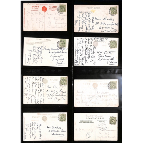 216 - 1906-14 Picture postcards and covers, various cancels including scarce 1912 (May 24) 