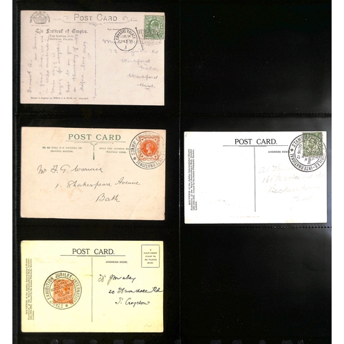 216 - 1906-14 Picture postcards and covers, various cancels including scarce 1912 (May 24) 