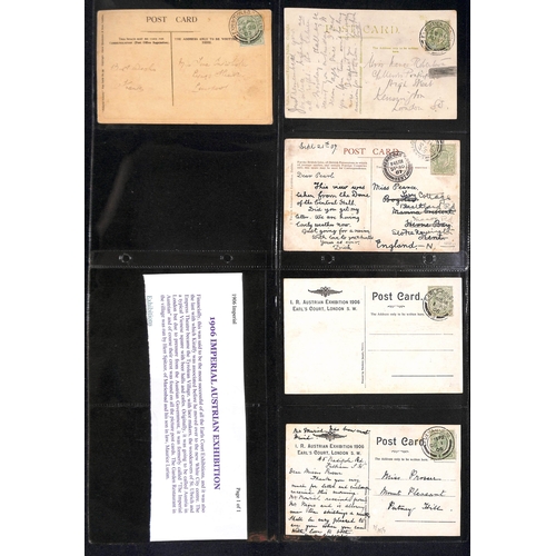 216 - 1906-14 Picture postcards and covers, various cancels including scarce 1912 (May 24) 