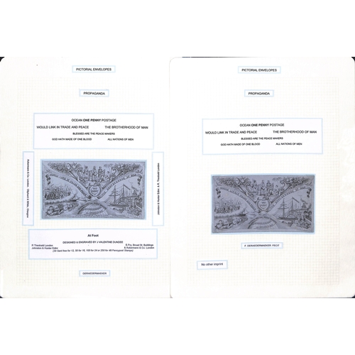 261 - 1840-90 Envelopes and lettersheets with Mulready 2d envelope stereo a196 and lettersheet stereo a103... 