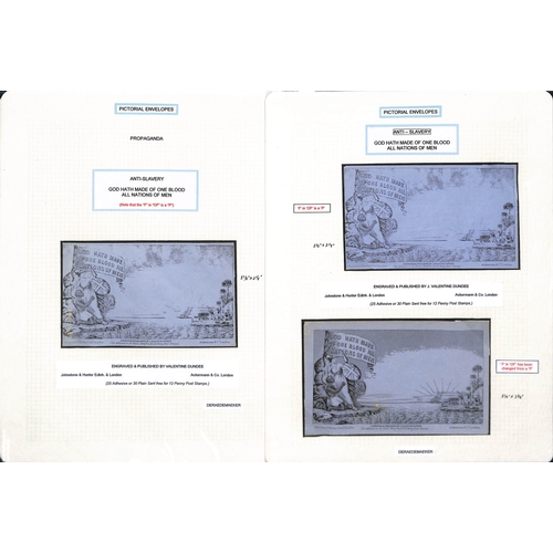 261 - 1840-90 Envelopes and lettersheets with Mulready 2d envelope stereo a196 and lettersheet stereo a103... 