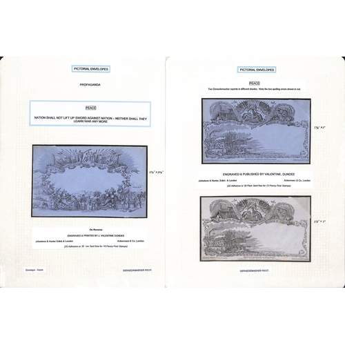 261 - 1840-90 Envelopes and lettersheets with Mulready 2d envelope stereo a196 and lettersheet stereo a103... 