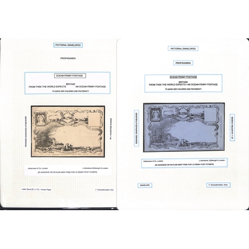 261 - 1840-90 Envelopes and lettersheets with Mulready 2d envelope stereo a196 and lettersheet stereo a103... 