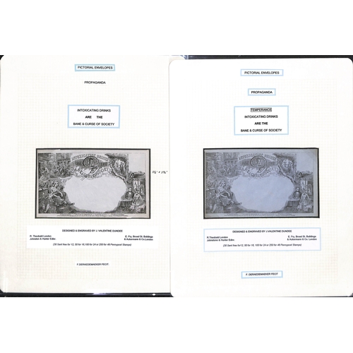 261 - 1840-90 Envelopes and lettersheets with Mulready 2d envelope stereo a196 and lettersheet stereo a103... 