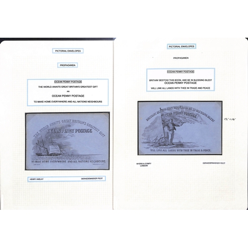 261 - 1840-90 Envelopes and lettersheets with Mulready 2d envelope stereo a196 and lettersheet stereo a103... 