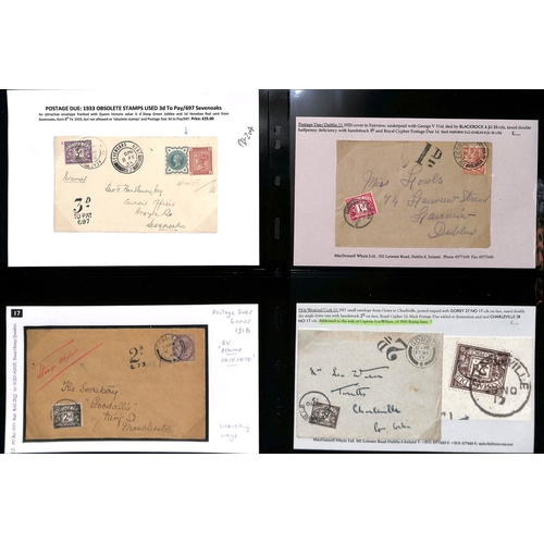 267 - 1914-70 Covers and cards all bearing postage due stamps, including 1915 registered cover posted out ... 