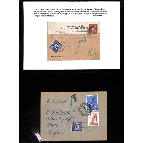 267 - 1914-70 Covers and cards all bearing postage due stamps, including 1915 registered cover posted out ... 