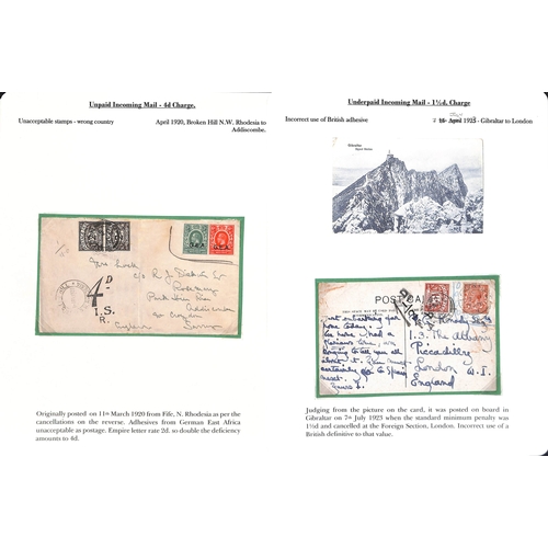 271 - Invalid Stamps. 1893-1970 Covers and cards including 1895 cover with a disallowed 1d lilac bisect, 1... 