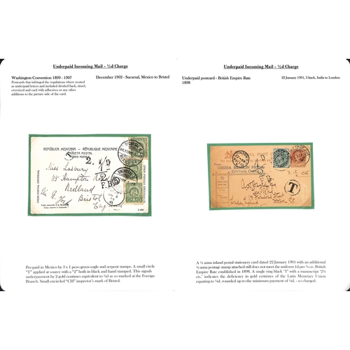 272 - ½d Charges. 1901-53 Covers and cards from abroad all charged ½d, including Canada 1c postc... 