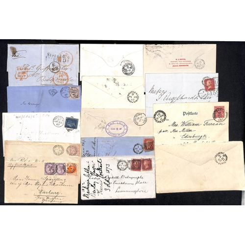 280 - T.P.Os. 1847-1914 Covers and cards with T.P.O cancels or handstamps (44) including 1902 cover to USA... 