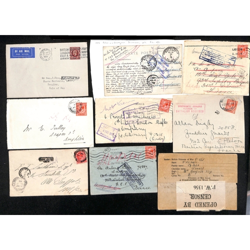 287 - 1901-38 Covers and cards all returned to the sender, various cachets including boxed dated 