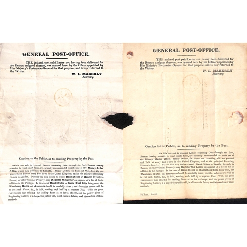 293 - London. 1830-51 Lettersheets, the first with 