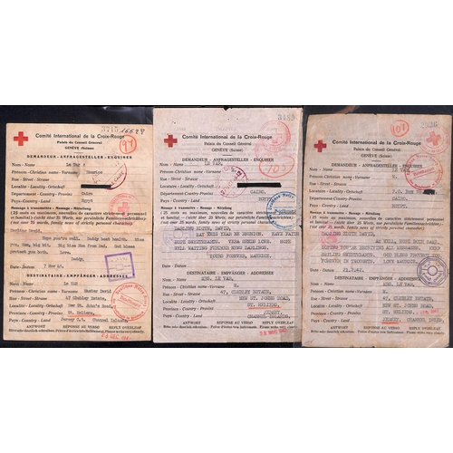 323 - Egypt. 1941-44 Forms from Pte Maurice Le Var in Egypt to his wife Edith and/or son David in Jersey (... 