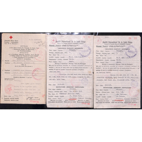 324 - Egypt. 1941-44 Forms (69) sent between L.A.C Stanley A. Brouard and his wife, parents or other relat... 