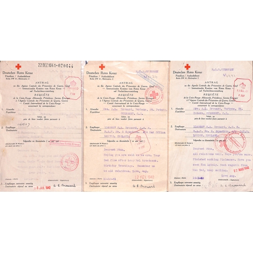 324 - Egypt. 1941-44 Forms (69) sent between L.A.C Stanley A. Brouard and his wife, parents or other relat... 