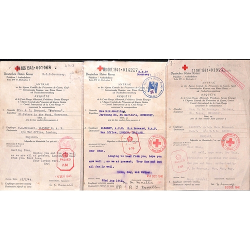 324 - Egypt. 1941-44 Forms (69) sent between L.A.C Stanley A. Brouard and his wife, parents or other relat... 